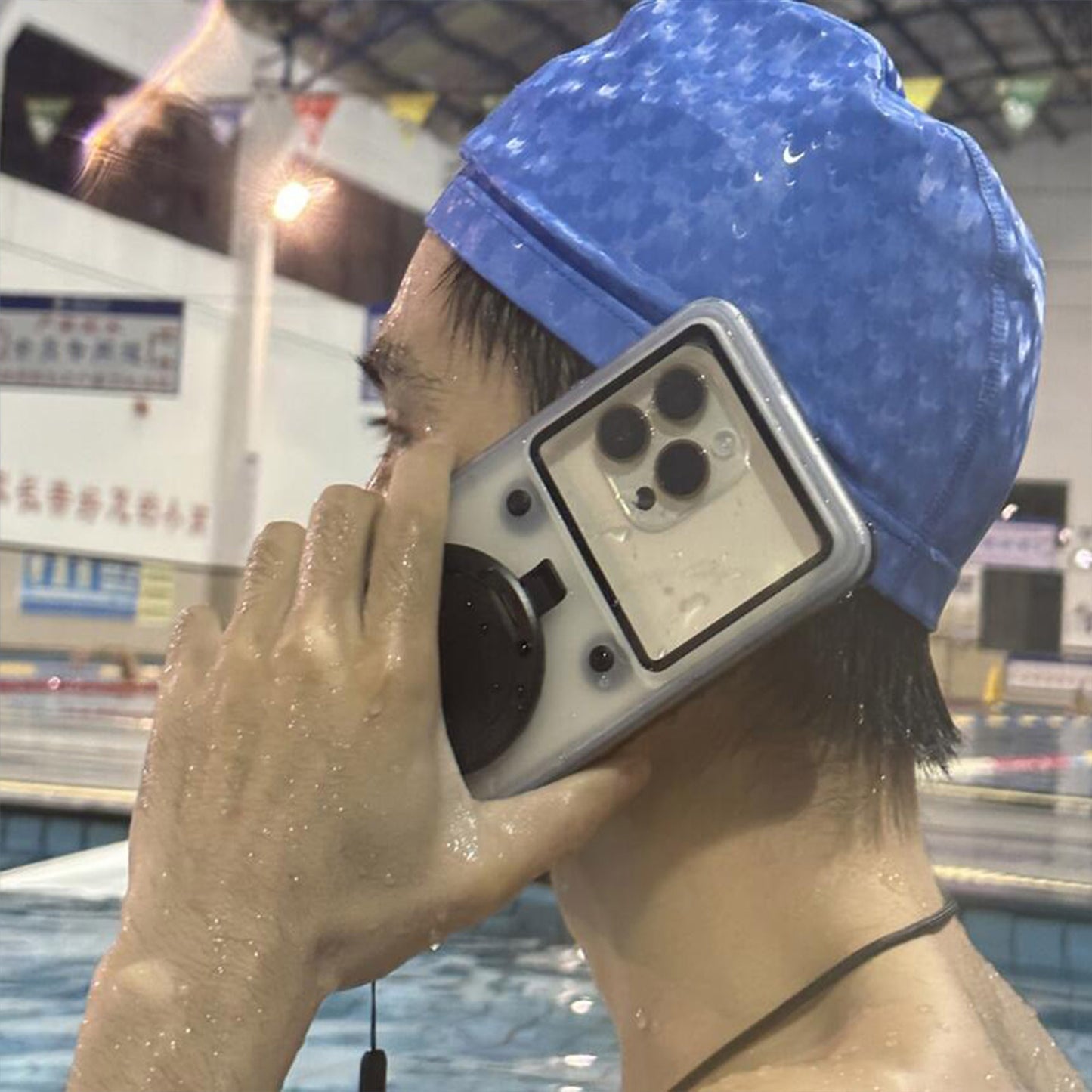 Ultramarine Technology 10m Waterproof Phone Case with Built-In Stand & Direct Charging Port