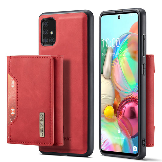 DG.MING Galaxy A71 Case with Magnetic Stand Wallet Clip
