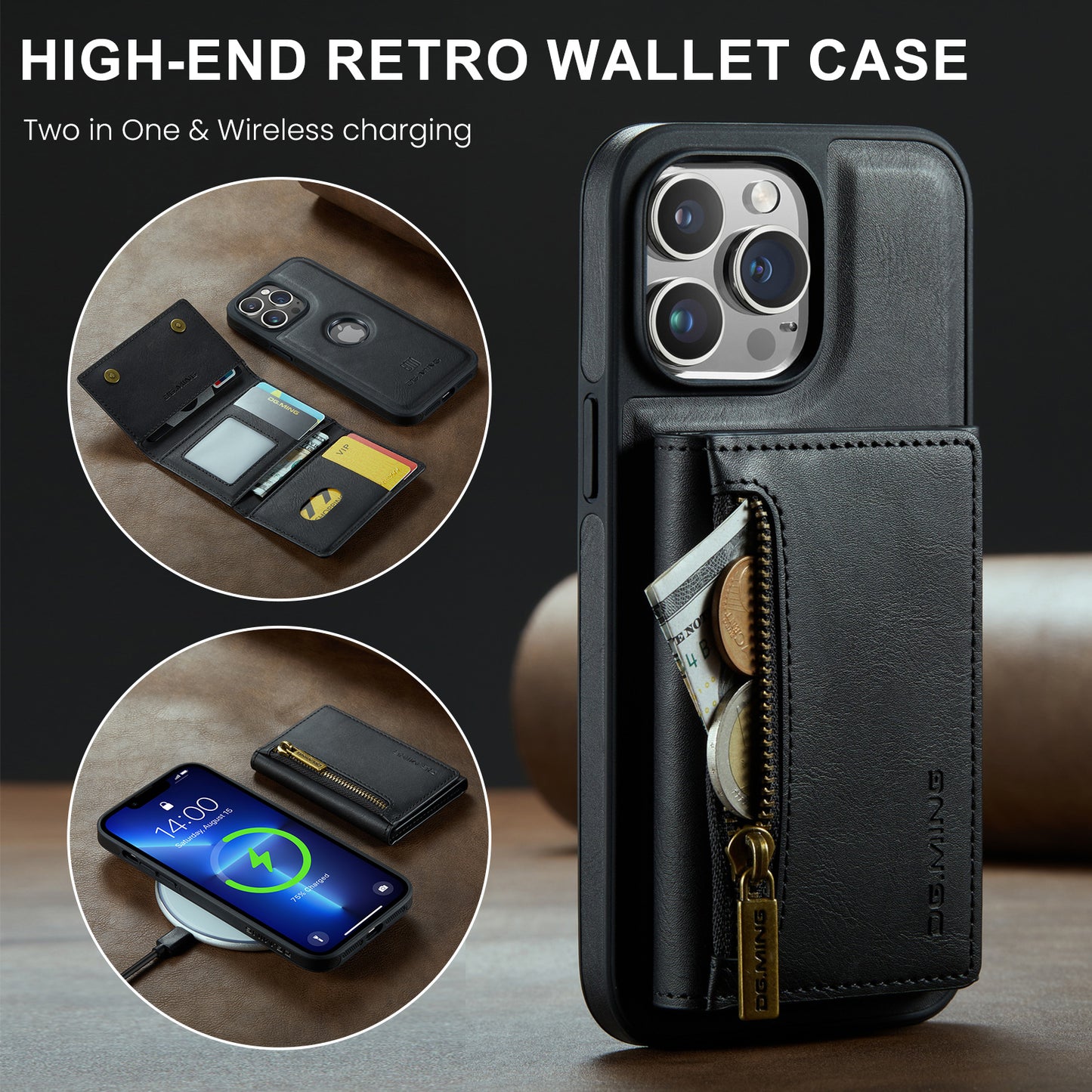 dg-ming-iphone-13-pro-max-case-with-magnetic-zipper-wallet-flip-stand_2