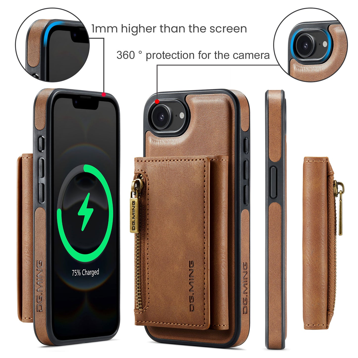 dg-ming-iphone-16e-case-with-magnetic-zipper-wallet-flip-stand_9