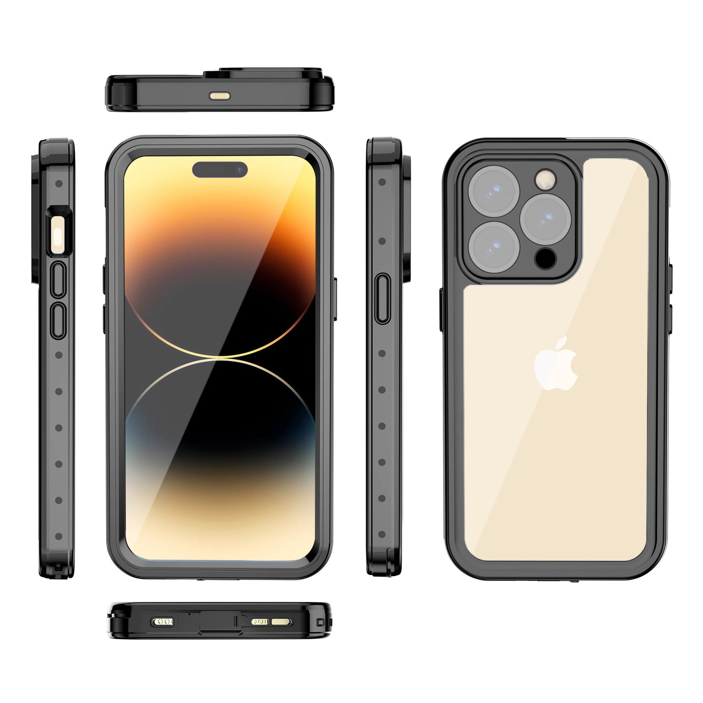 Ultramarine Technology IP68 Waterproof Rugged Phone Case with Magnetic Function & Screen Protector - iPhone 14 Pro Max