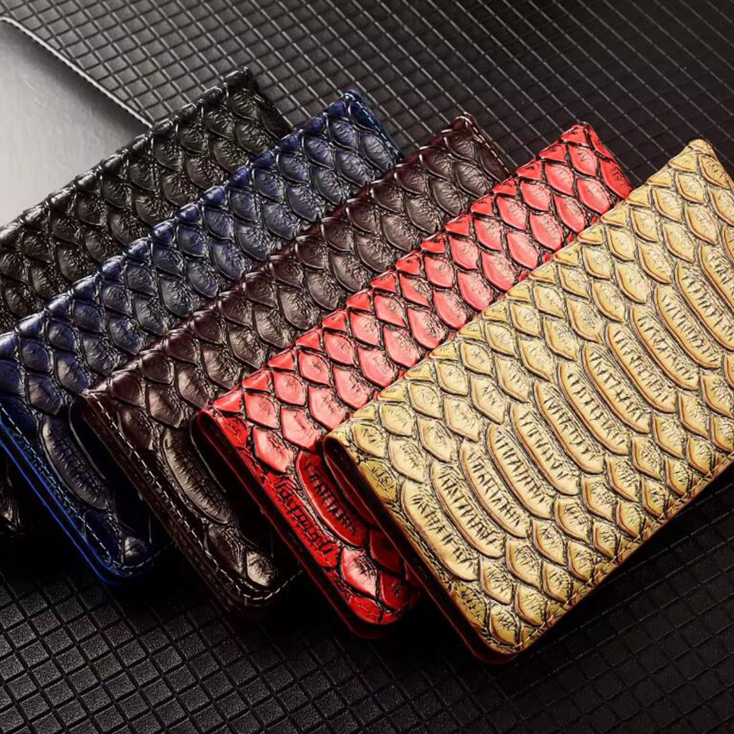 TIANLESI Glazed Genuine Python Leather iPhone Air Phone Case