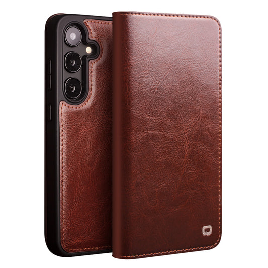 qialion-magnetic-genuine-leather-galaxy-s25-case-wallet-stand_2