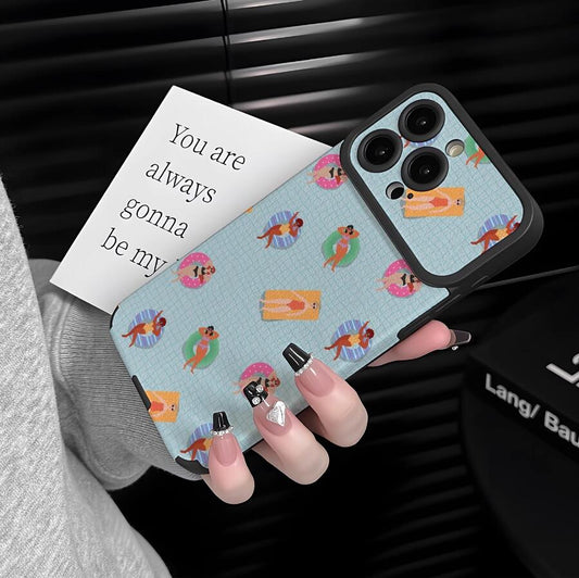 sheepskin-beach-swim-ring-party-painting-iphone-case-creative_1