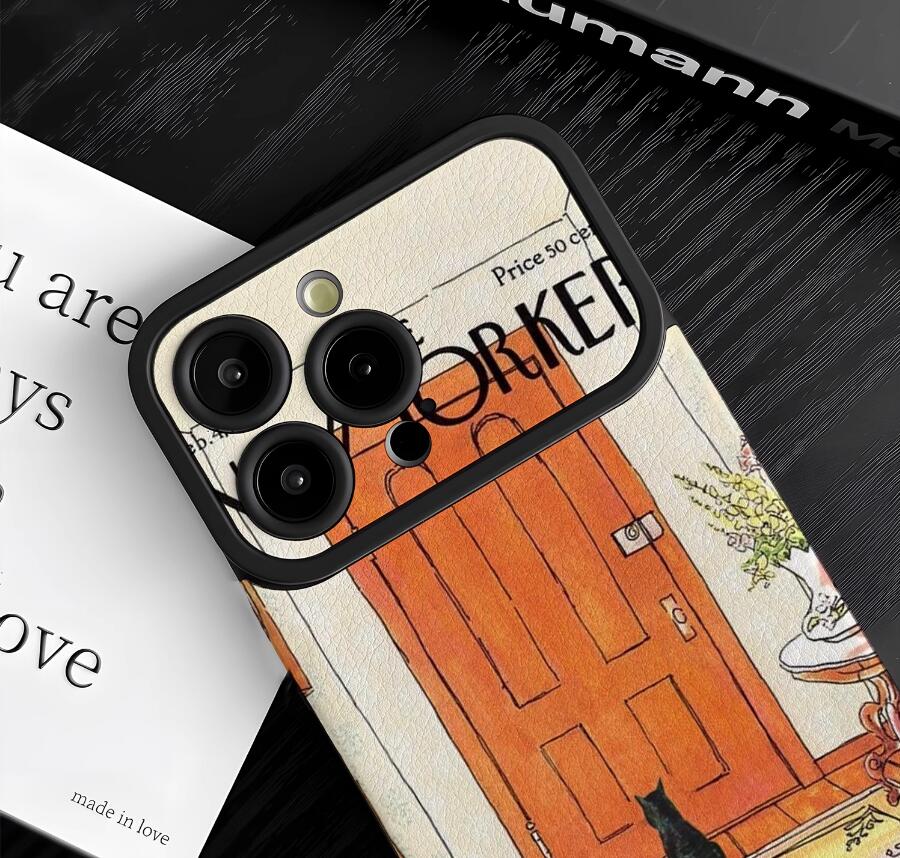 sheepskin-cat-sitting-on-door-painting-iphone-case-creative_8