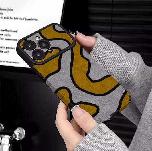 sheepskin-orange-maze-painting-iphone-case-creative_2