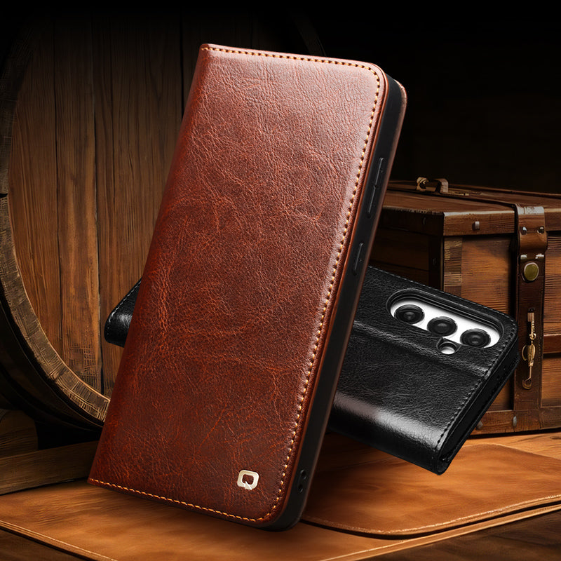 ultramarinetech-qialion-wallet-glossy-cowhide-leather-galaxy-s25-fe-phone-case-3