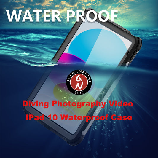 iPad 10 Real Life: Waterproof Case with 360° Stand Lanyard Pencil Slot