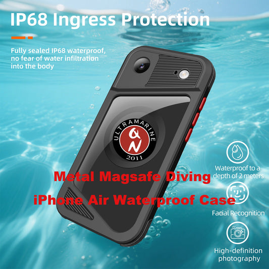 Metal MagSafe Waterproof iPhone Air Case: 5-in-1 IP68 Full Protection 