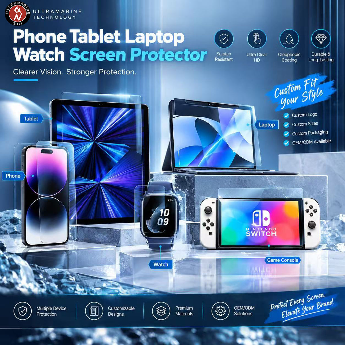 Ultramarine Technnology Screen Protector Collection