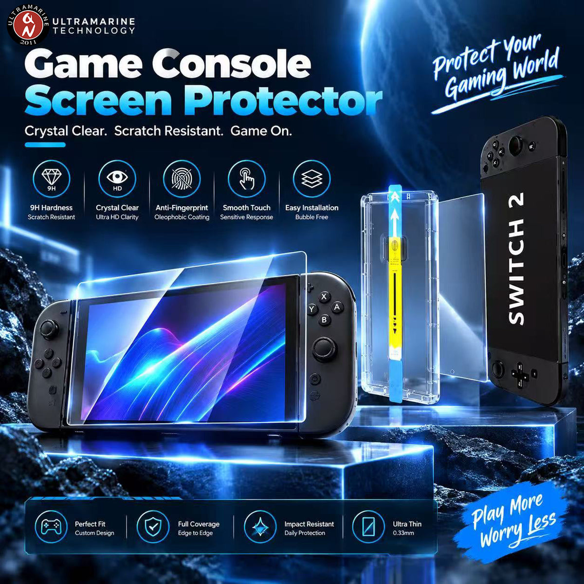 Ultramarine Technology Game Console Screen Protector