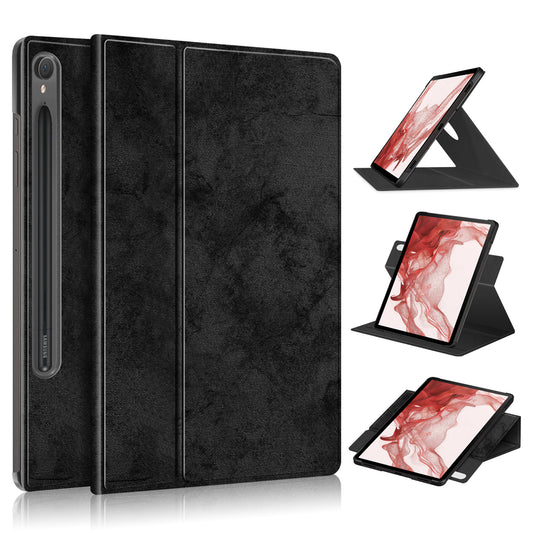 Rotating Stand Voltage Samsung Galaxy Tab S9 Case Leather