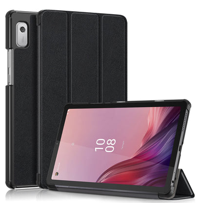 Tri-fold Caster Leather Lenovo Tab M9 (2022) Case Hard Shell Slim