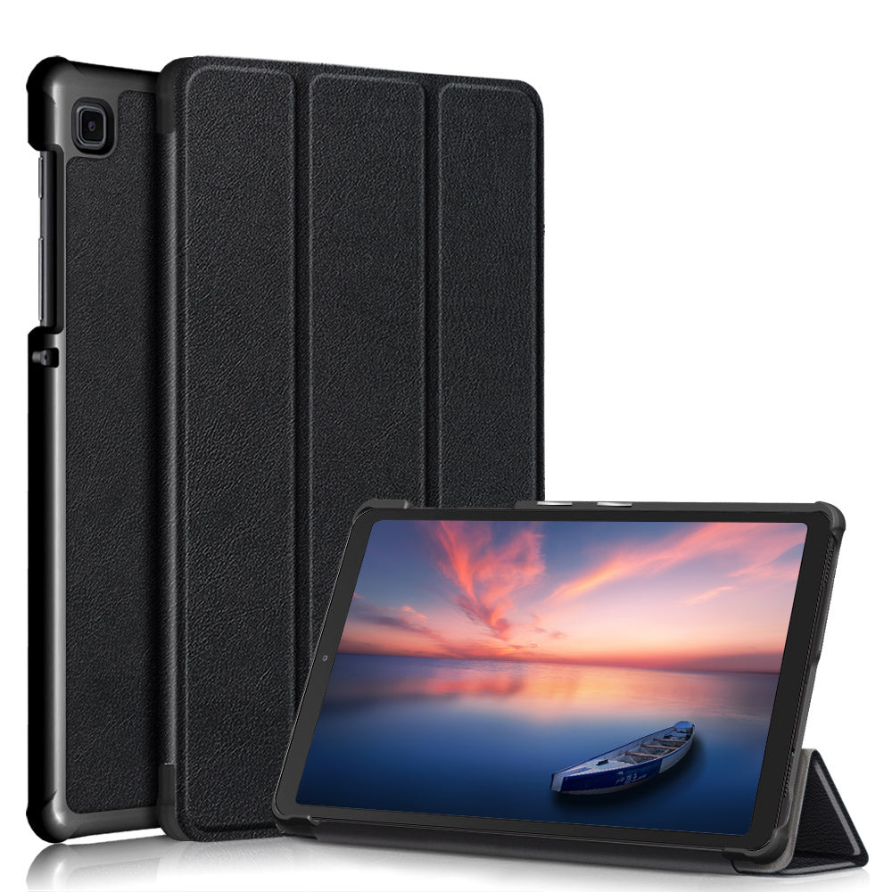 Tri-fold Caster Leather Samsung Galaxy Tab A7 Lite Case Slim