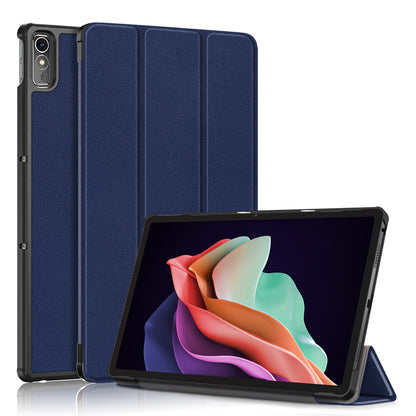 Tri-fold Caster Leather Lenovo Tab P11 Plus (2023) Case Hard Shell