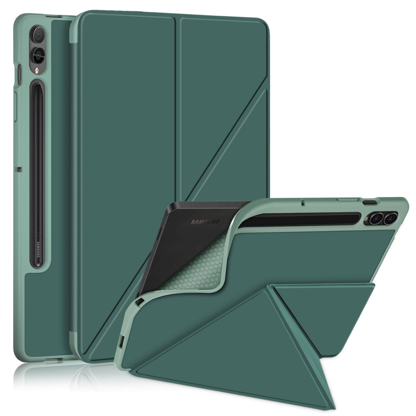 Transformer Stand Soft TPU Leather Samsung Galaxy Tab S9+ Case