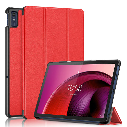 Tri-fold Caster Leather Lenovo Tab M10 (2023) Case Hard Shell Slim