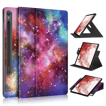 Rotating Stand Voltage Samsung Galaxy Tab S9 FE Case Leather