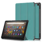 Tri-fold Caster Leather Kindle Fire HD 10 (2023) Case Hard Shell Slim