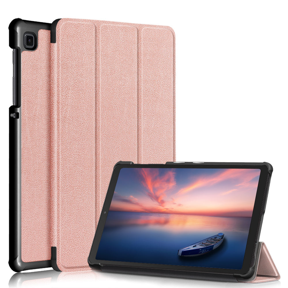 Tri-fold Caster Leather Samsung Galaxy Tab A7 Lite Case Slim