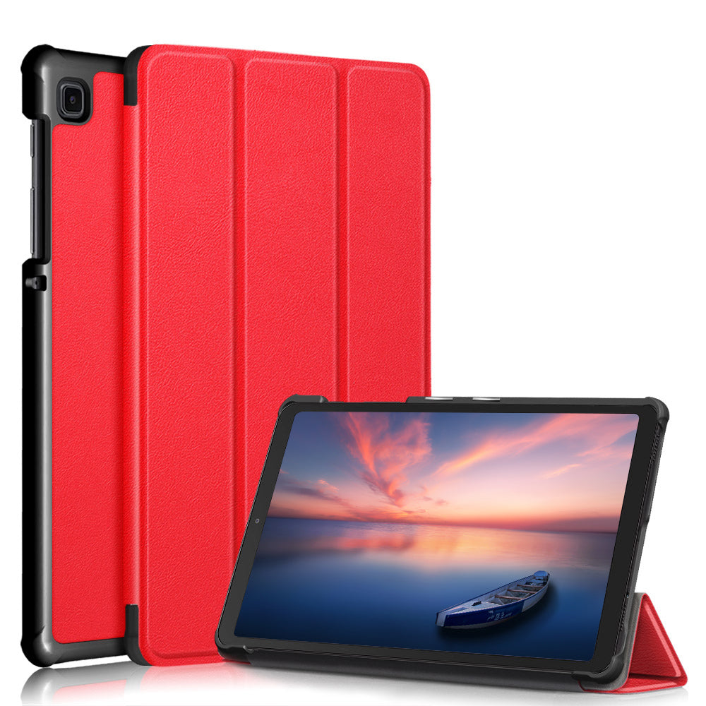 Tri-fold Caster Leather Samsung Galaxy Tab A7 Lite Case Slim