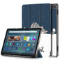 Tri-fold Caster Leather Amazon Kindle Fire Max Case Hard Shell Slim