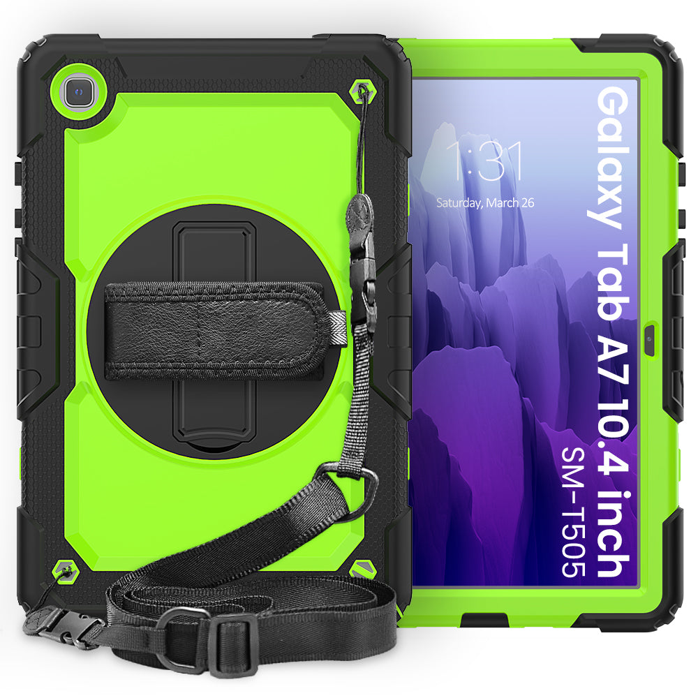 Tough Strap Built-in Screen Protector Galaxy Tab A7 Case Multi-functional