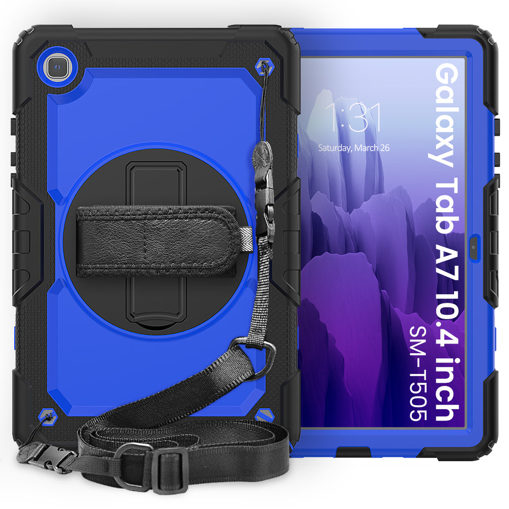 Tough Strap Built-in Screen Protector Galaxy Tab A7 Case Multi-functional