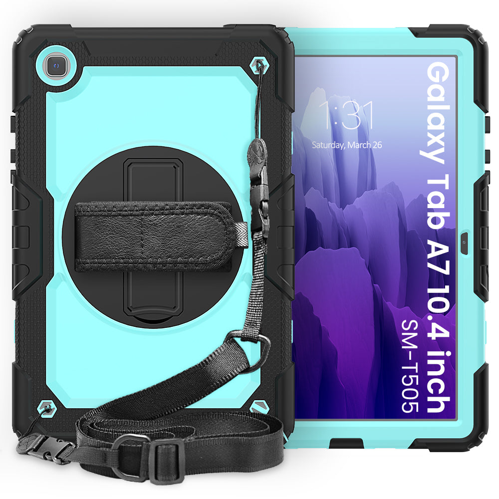 Tough Strap Built-in Screen Protector Galaxy Tab A7 Case Multi-functional