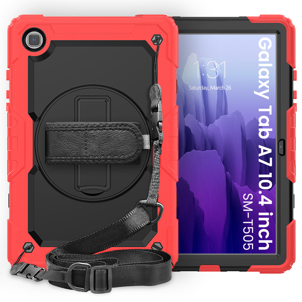 Tough Strap Built-in Screen Protector Galaxy Tab A7 Case Multi-functional