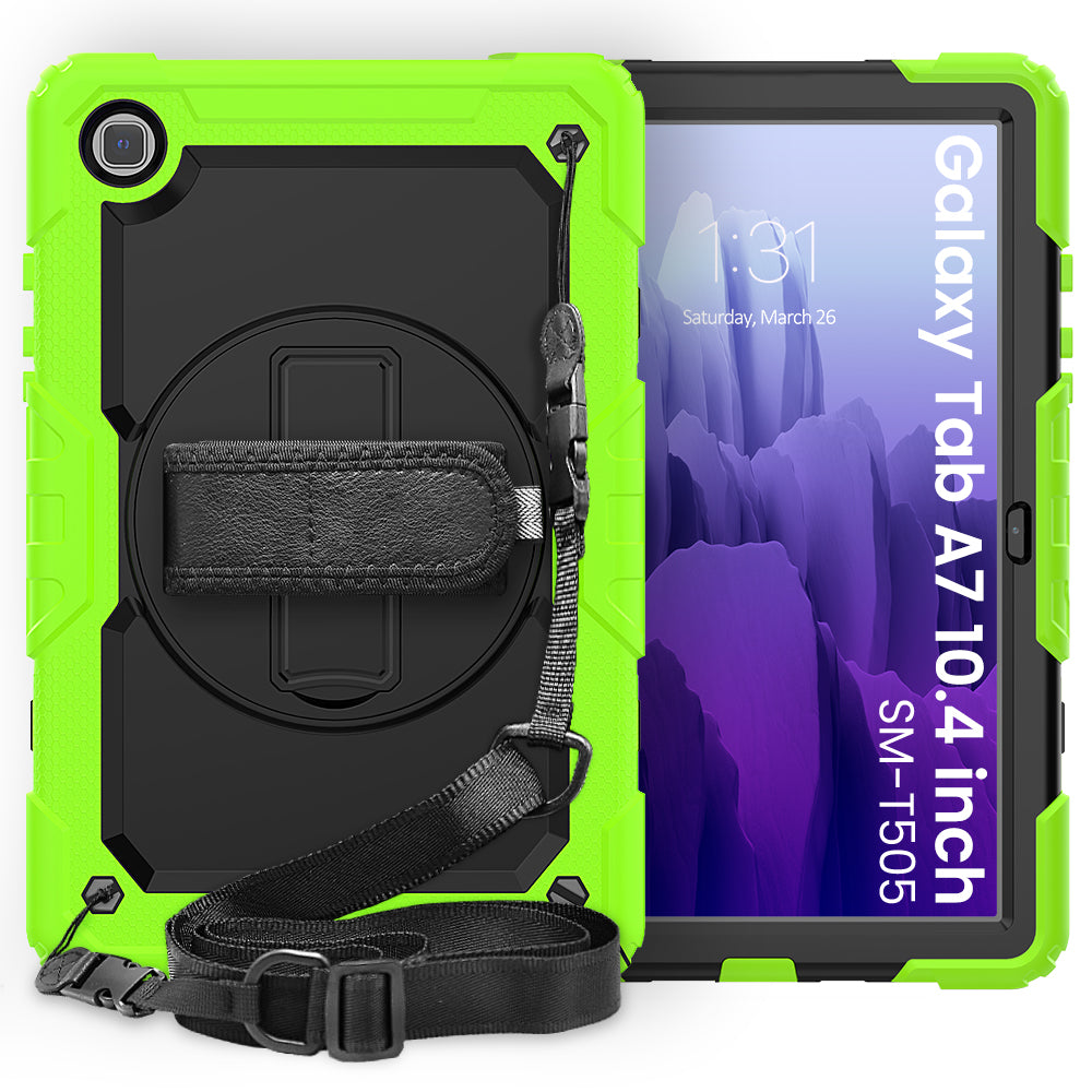 Tough Strap Built-in Screen Protector Galaxy Tab A7 Case Multi-functional