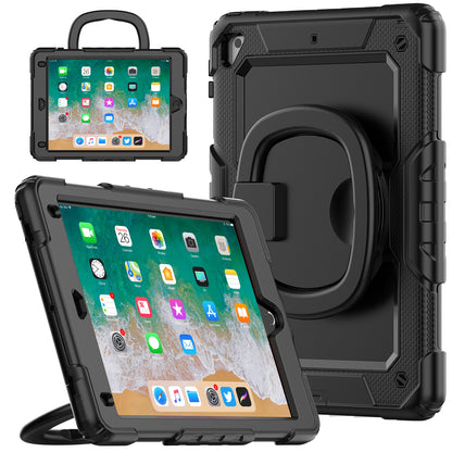 Tough Handle Grip Hook Apple iPad 7 Case Rotatable