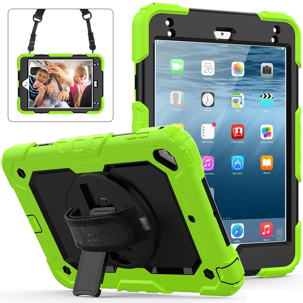 Tough Strap Built-in Screen Protector iPad Mini 4 Case Multi-functional