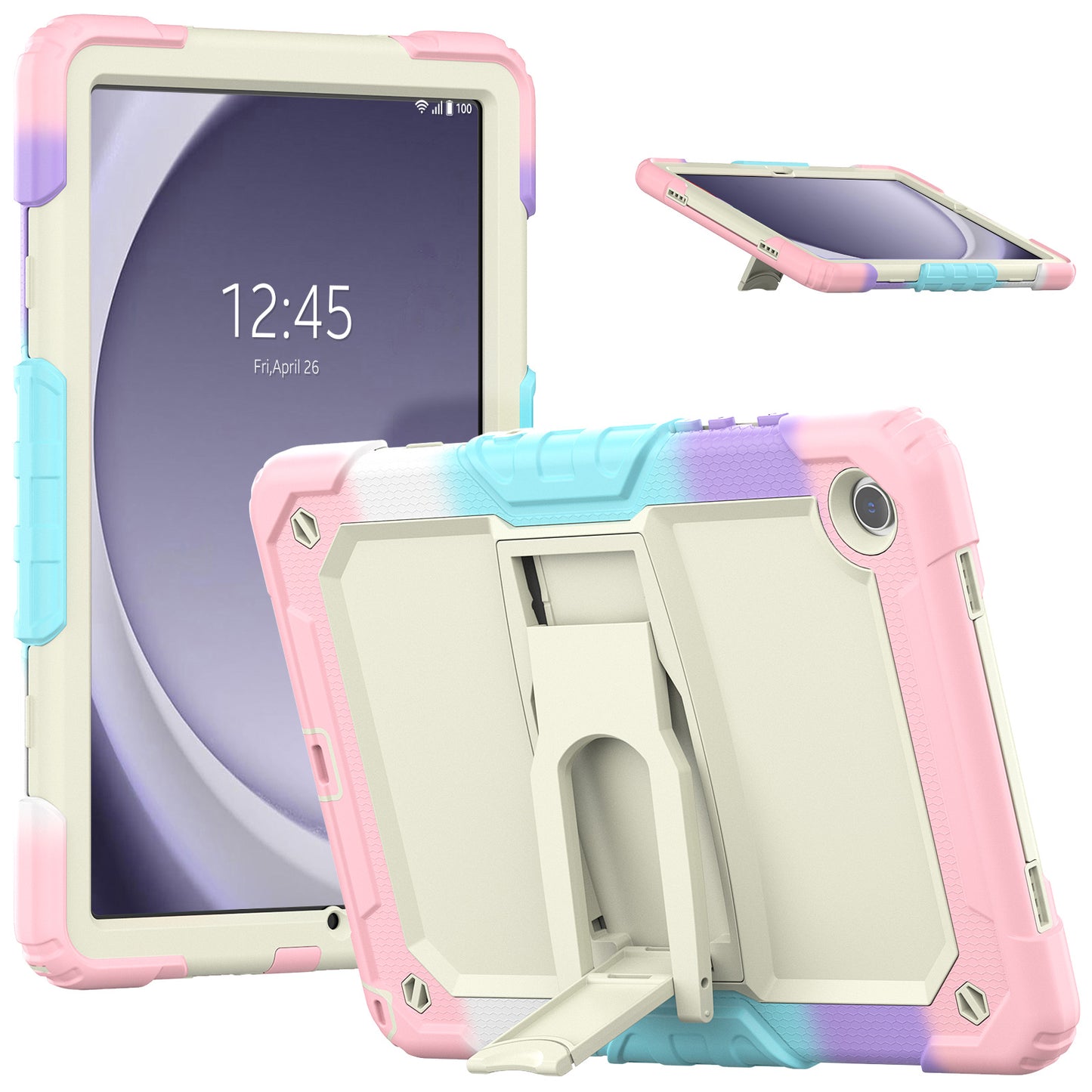 Kickstand Built-in Screen Protector Galaxy Tab A9+ Case Shoulder Strap