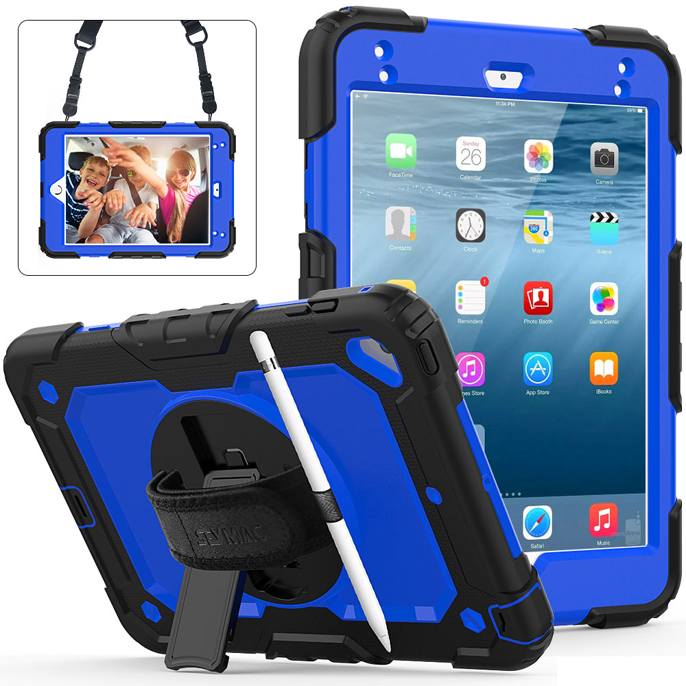 Tough Strap Built-in Screen Protector iPad Mini 4 Case Multi-functional