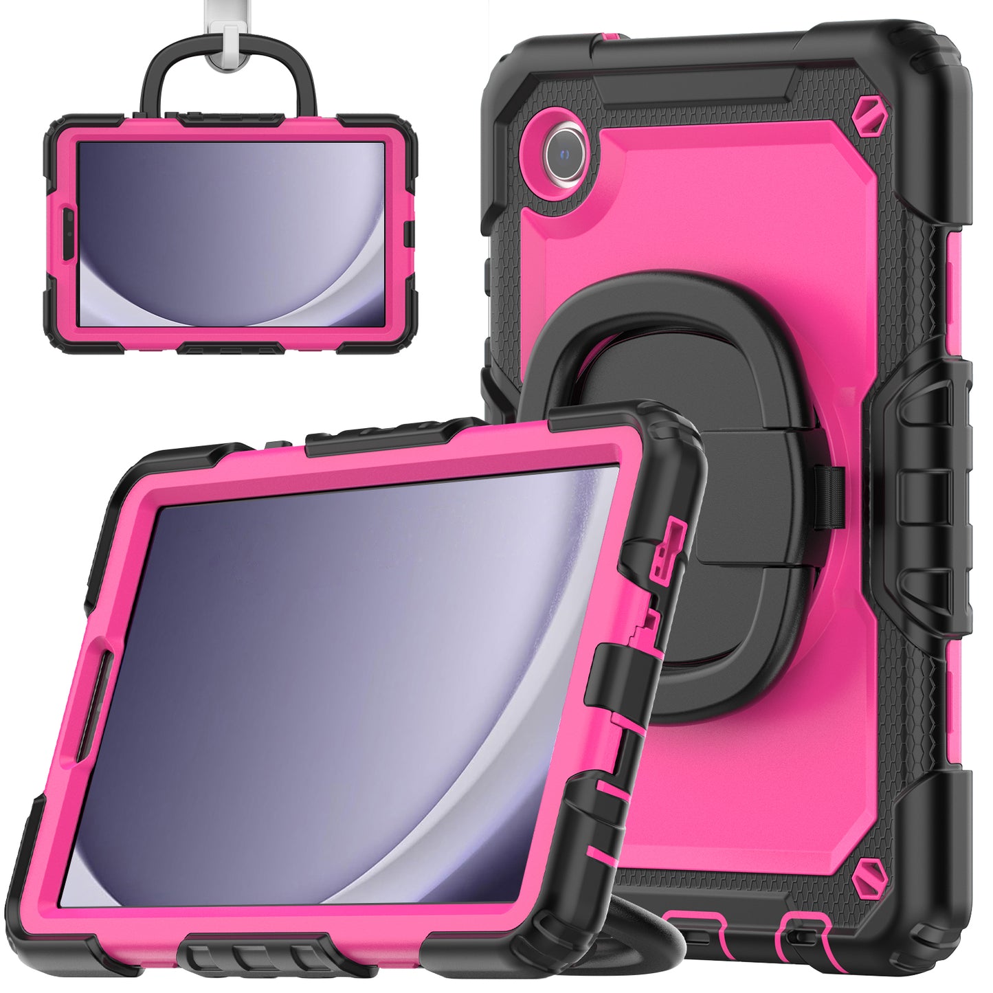 Tough Handle Grip Hook Samsung Galaxy Tab A9 Case Rotatable