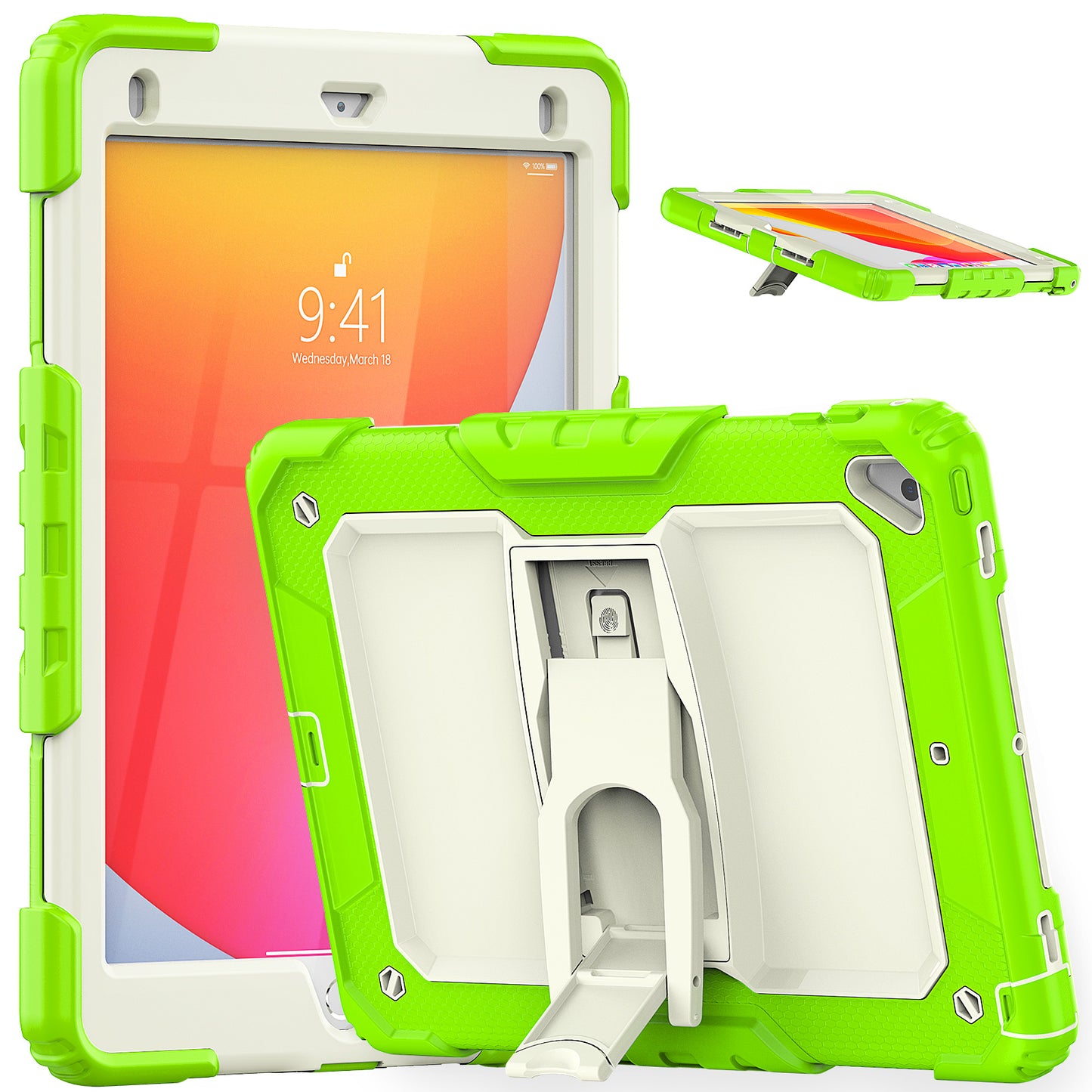 Kickstand Built-in Screen Protector Apple iPad 5 Case Shoulder Strap