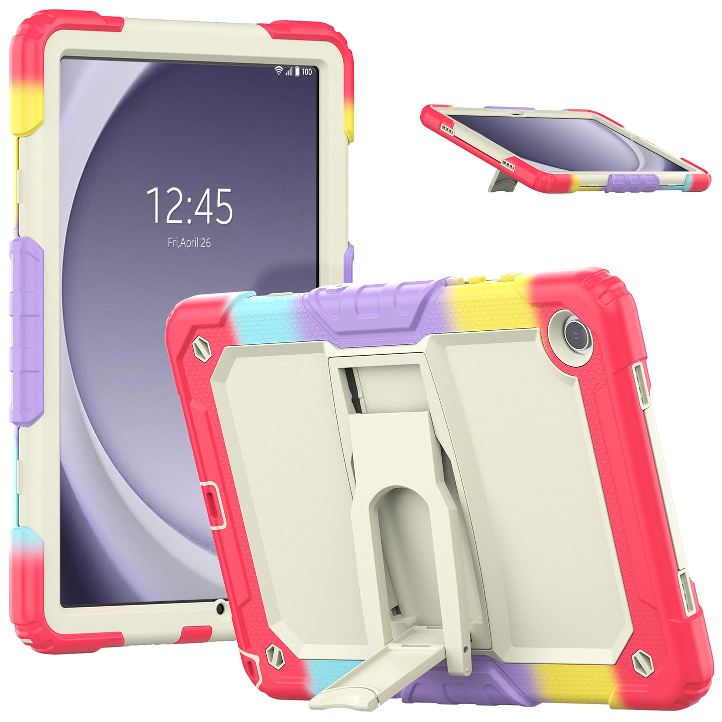 Kickstand Built-in Screen Protector Galaxy Tab A9+ Case Shoulder Strap