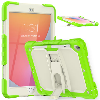 Kickstand Built-in Screen Protector Apple iPad 7 Case Shoulder Strap