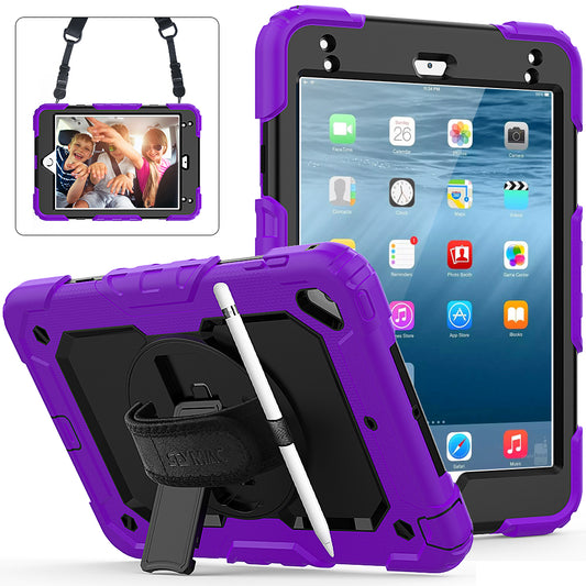 Tough Strap Built-in Screen Protector iPad Mini 5 Case Multi-functional