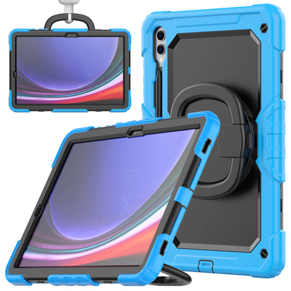 Tough Handle Grip Hook Samsung Galaxy Tab S9 FE+ Case Rotatable