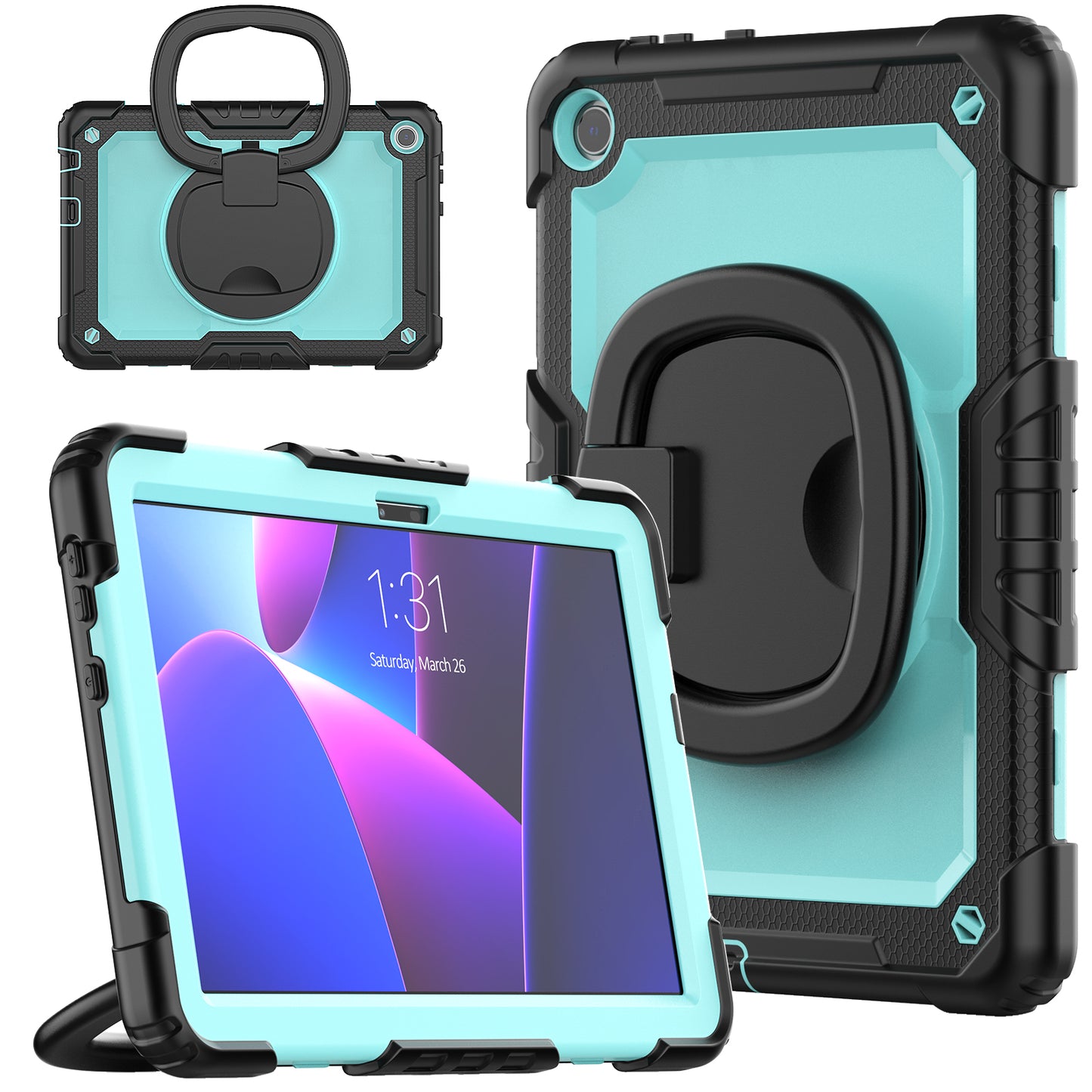 Tough Handle Grip Hook Lenovo Tab M10 (2022) Case Rotatable