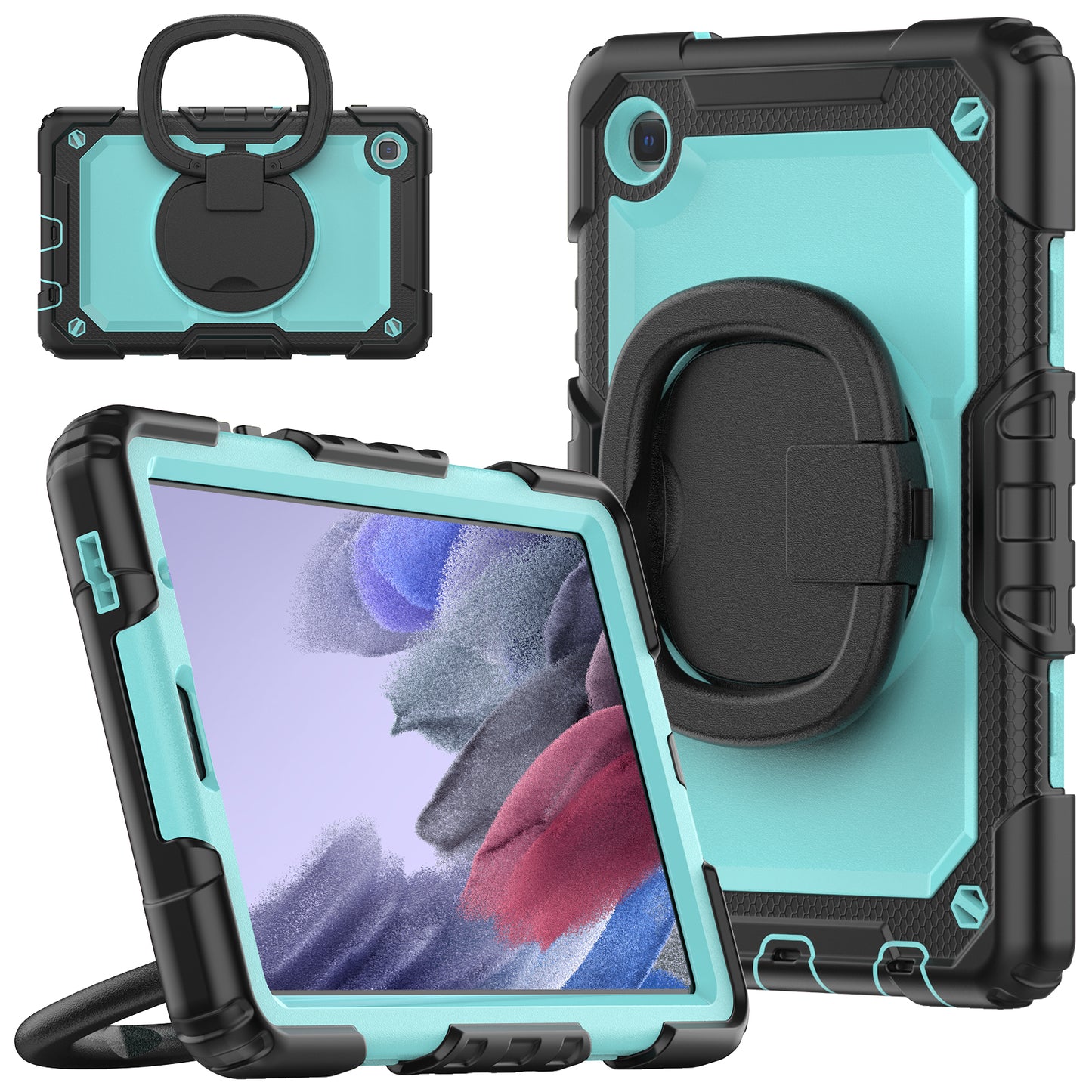 Tough Handle Grip Hook Samsung Galaxy Tab A7 Lite Case Rotatable