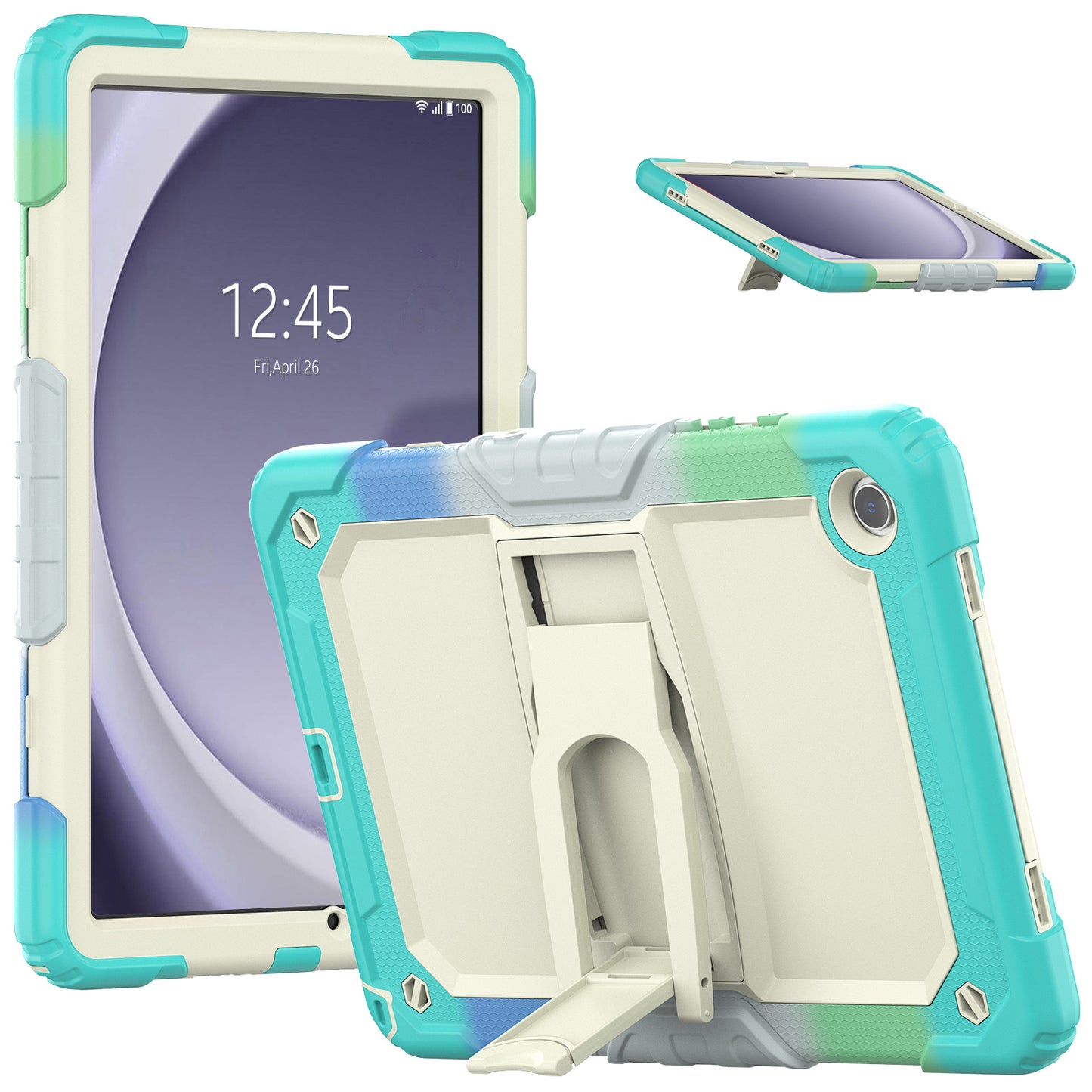 Kickstand Built-in Screen Protector Galaxy Tab A9+ Case Shoulder Strap