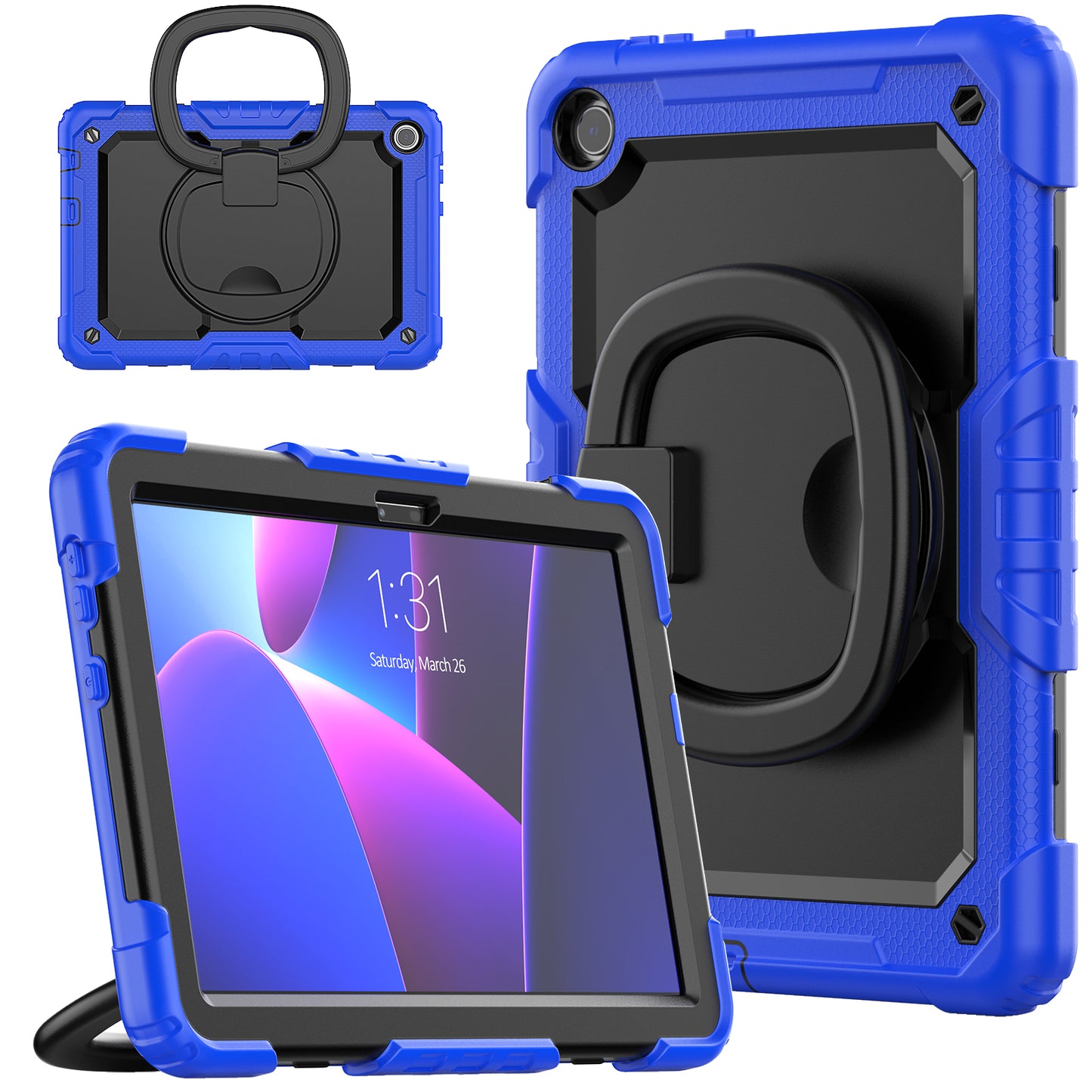 Tough Handle Grip Hook Lenovo Tab M10 HD (2020) Case Rotatable