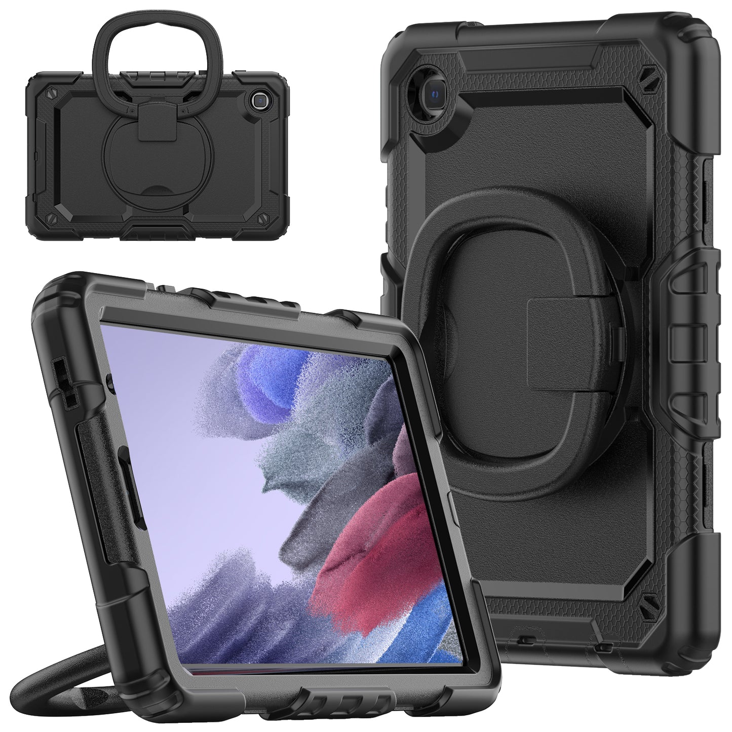 Tough Handle Grip Hook Samsung Galaxy Tab A7 Lite Case Rotatable