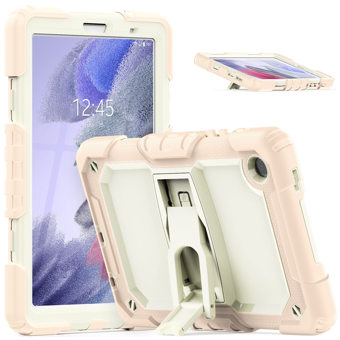 Kickstand Built-in Screen Protector Galaxy Tab A7 Lite Case Shoulder Strap