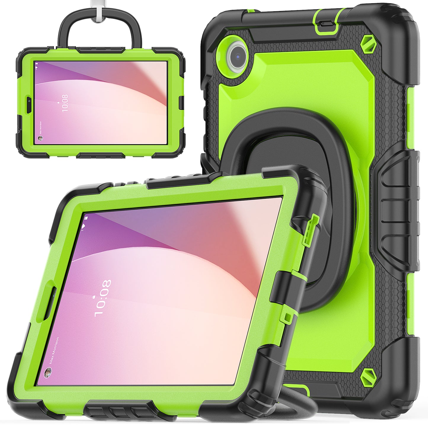 Tough Handle Grip Hook Lenovo Tab M8 HD (2019) Case Rotatable