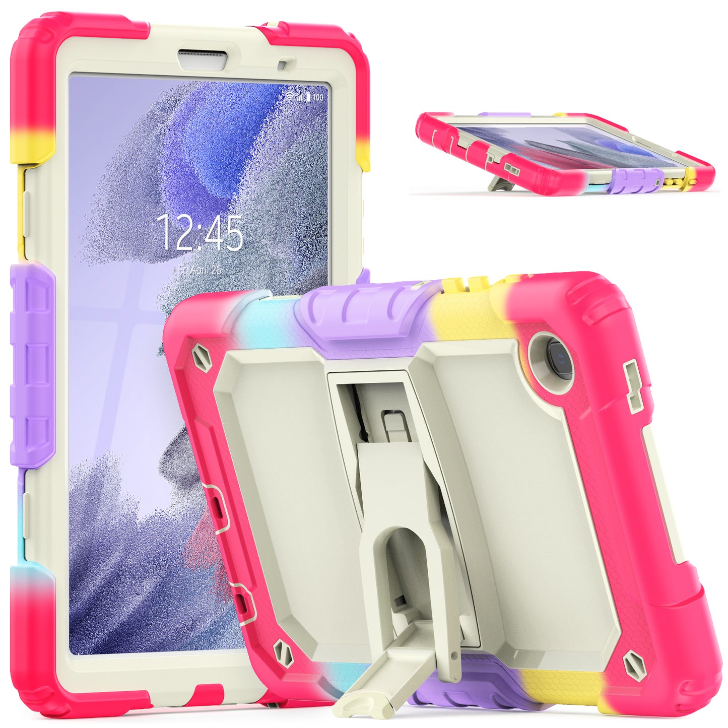 Kickstand Built-in Screen Protector Galaxy Tab A7 Lite Case Shoulder Strap