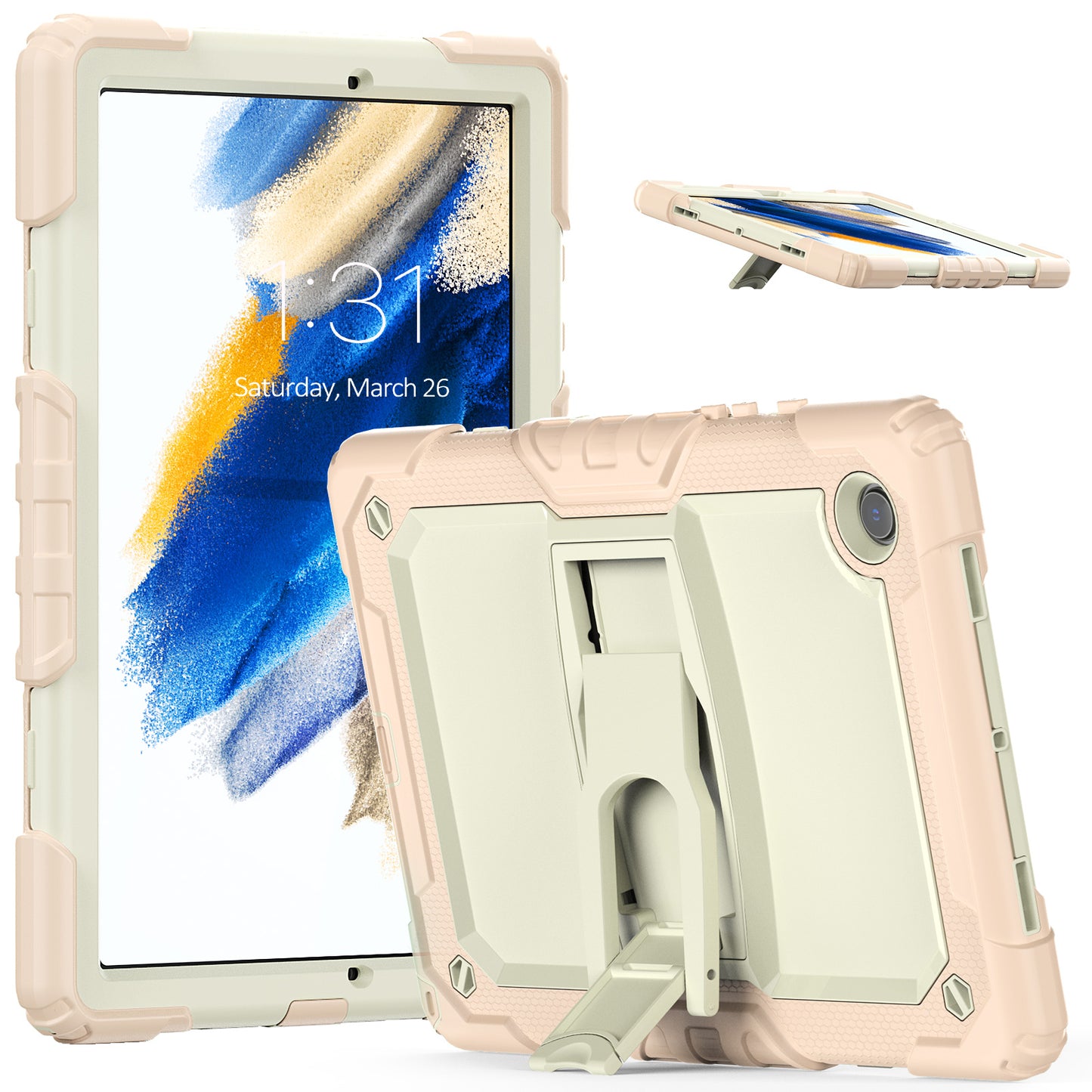 Kickstand Built-in Screen Protector Galaxy Tab A8 Case Shoulder Strap